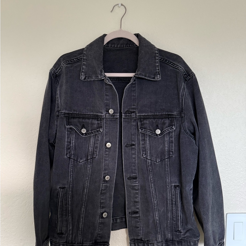 Brandy Melville Oversized Black Denim Jacket